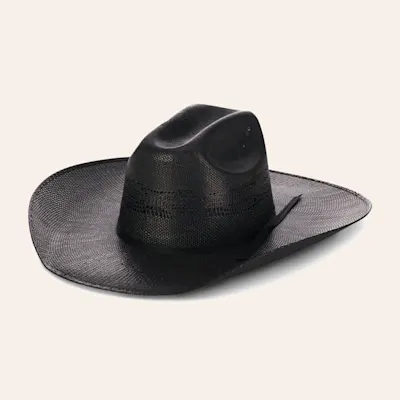 Twister Youth Black Bangora Straw Hat