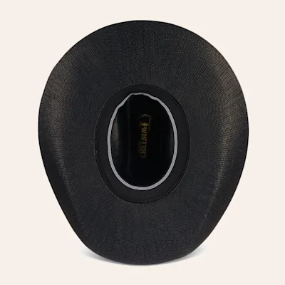 Twister Youth Black Bangora Straw Hat