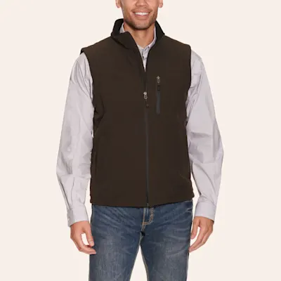 Rafter C Men's Dark Brown Bonded Vest