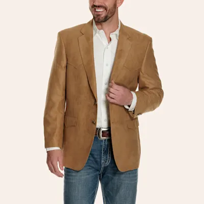 Harmony Western Wear Camel Microfiber Sport Coat - Big & Tall Sizes