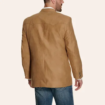 Harmony Western Wear Camel Microfiber Sport Coat - Big & Tall Sizes