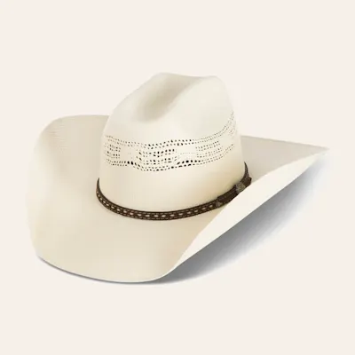 Cavender's Collection Bangora Ivory Cattleman Crown Cowboy Hat
