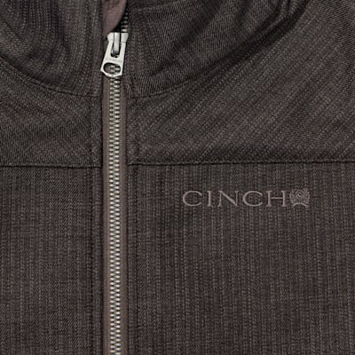 Cinch Boys Brown Herringbone Bonded Vest