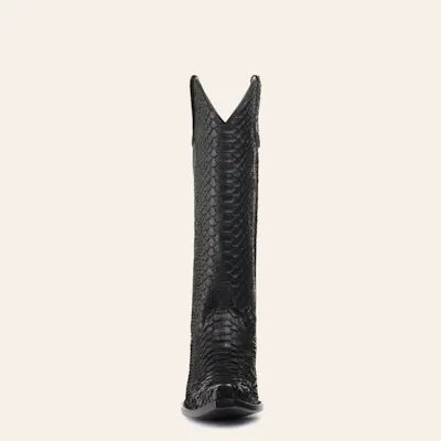Cavender’s Women’s Python Black Exotic Snip Toe Western Boots 2 Cavender’s Women’s Python Black Exotic Snip Toe Western Boots