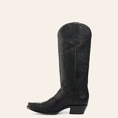 Cavender’s Women’s Python Black Exotic Snip Toe Western Boots 3 Cavender’s Women’s Python Black Exotic Snip Toe Western Boots