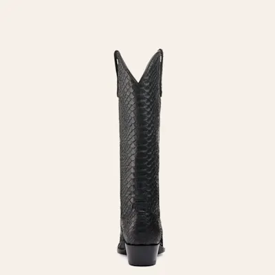 Cavender’s Women’s Python Black Exotic Snip Toe Western Boots 4 Cavender’s Women’s Python Black Exotic Snip Toe Western Boots