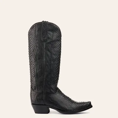 Cavender’s Women’s Python Black Exotic Snip Toe Western Boots 5 Cavender’s Women’s Python Black Exotic Snip Toe Western Boots