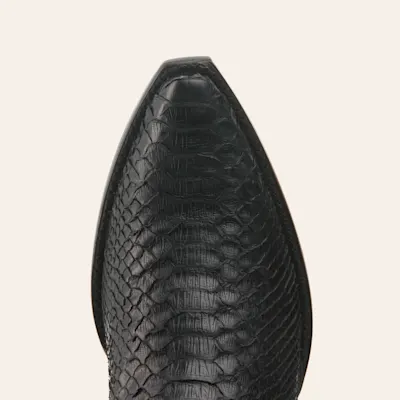 Cavender’s Women’s Python Black Exotic Snip Toe Western Boots 7 Cavender’s Women’s Python Black Exotic Snip Toe Western Boots