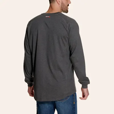 Ariat FR Men's Charcoal Henley Long Sleeve Work Shirt