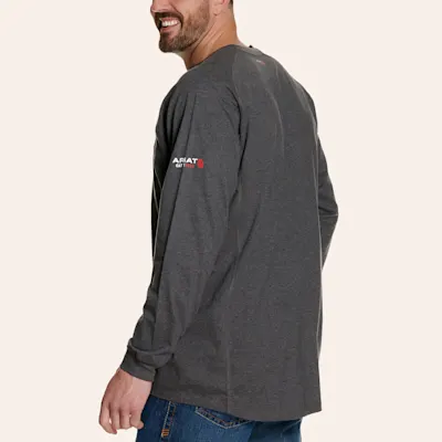 Ariat FR Men's Charcoal Henley Long Sleeve Work Shirt