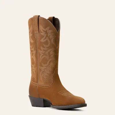 Ariat Men's Heritage Dijon Suede R-Toe Cowboy Boots