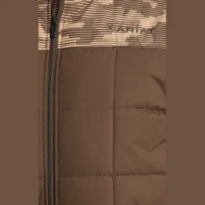 Ariat Men's Crius Chocolate & Tan Camo Insulated Vest