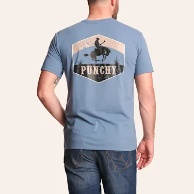 Hooey Ranchero Punchy Men's Blue T-Shirt