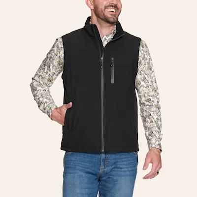 Rafter C Men's Black Bonded Vest