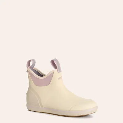 XTRATUF Women’s Ivory Ankle Rubber Deck Boots