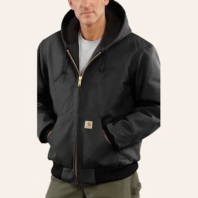 Carhartt Men's Black Duck Insulated Active Hooded Jacket