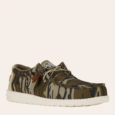 Hey Dude Men's Mossy Oak Camo Wally Moc Casual Shoes