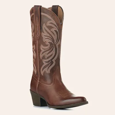 Ariat Women's Heritage Sassy Brown StretchFit Traditional Toe Cowboy Boots