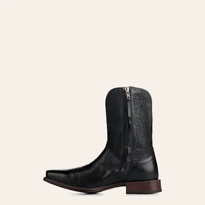 Ariat Men's Bodie Iron Black Zip Square Toe Cowboy Boots