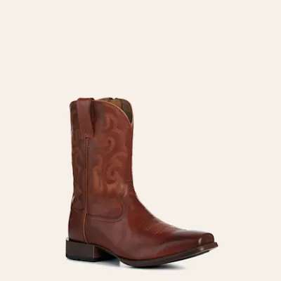 Ariat Men's Bodie Bitter Brown Zip Square Toe Cowboy Boots