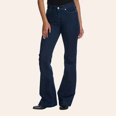 7 For All Mankind Women's Dojo Dark Wash Trouser Jeans