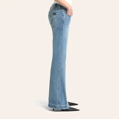 7 For All Mankind Women's Light Wash Santa Rosa Dojo Jeans