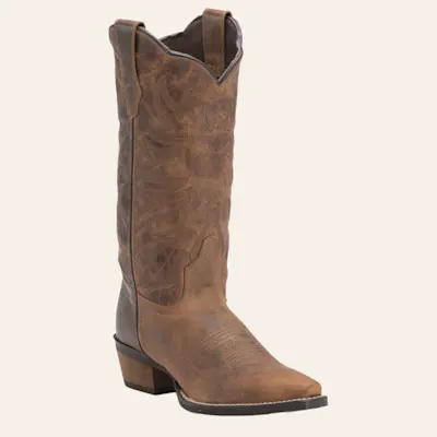 Abilene Women's Vintage Brown Snip Toe Cowboy Boots