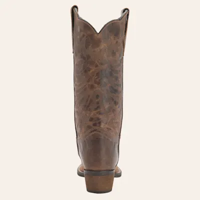 Abilene Women's Vintage Brown Snip Toe Cowboy Boots
