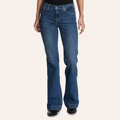 7 For All Mankind Women’s Medium Wash Dojo Sacramento Silver Pocket Jeans