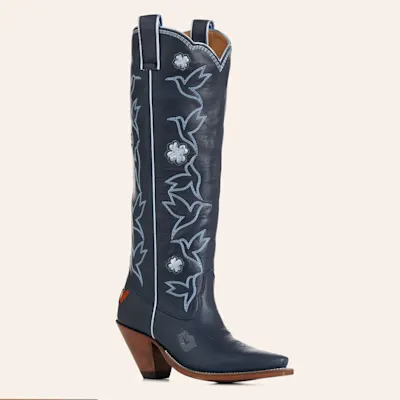 Besita Boots Women's Honey Navy Snip Toe Cowboy Boots