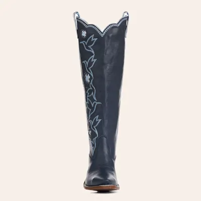 Besita Boots Women's Honey Navy Snip Toe Cowboy Boots