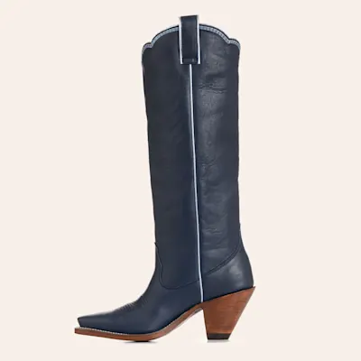 Besita Boots Women's Honey Navy Snip Toe Cowboy Boots