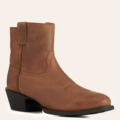 Laredo Men’s Cabrera Brown Zip Round Toe Cowboy Boots