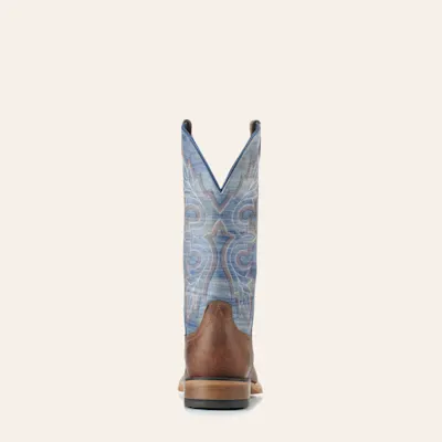 Ariat Men's Standout Brown and Cloud Blue Wide Square Toe Cowboy Boots 4 Ariat Men's Standout Brown and Cloud Blue Wide Square Toe Cowboy Boots