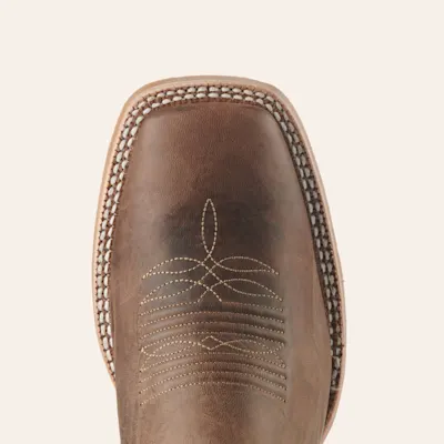 Ariat Men's Standout Brown and Cloud Blue Wide Square Toe Cowboy Boots 7 Ariat Men's Standout Brown and Cloud Blue Wide Square Toe Cowboy Boots