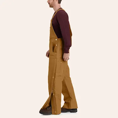 Carhartt Men's Brown Insulated Overalls