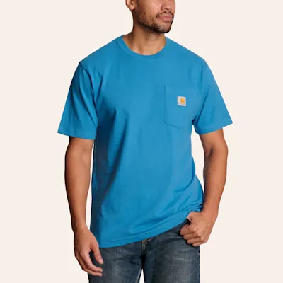 Carhartt Men's Horizon Blue Heavyweight Loose Fit T-Shirt