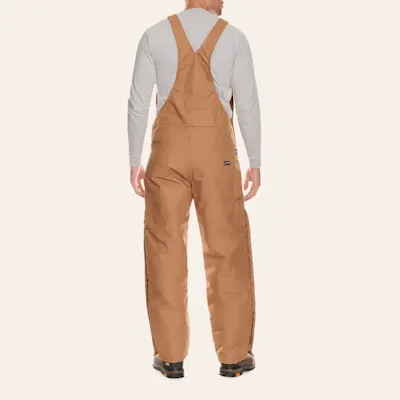 Lapco Men's Brown Duck FR Windshield® Insulated Bib Overalls - Big & Tall