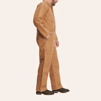 Lapco FR Cinnamon Brown 9 oz. Insulated Wind-Shielding Coveralls