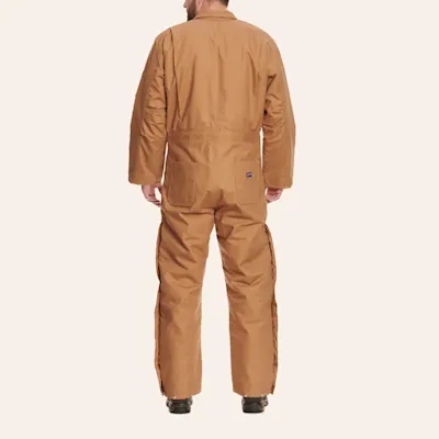 Lapco FR Cinnamon Brown 9 oz. Insulated Wind-Shielding Coveralls