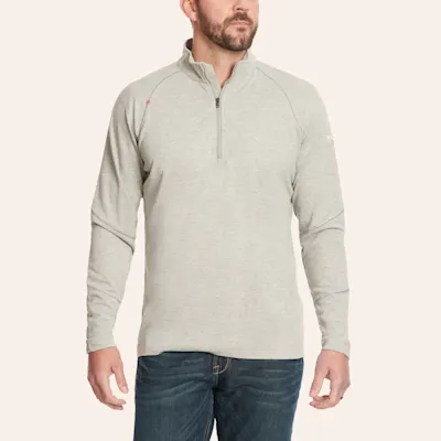 Ariat FR Charcoal Gray 1/2 Zip Work Pullover