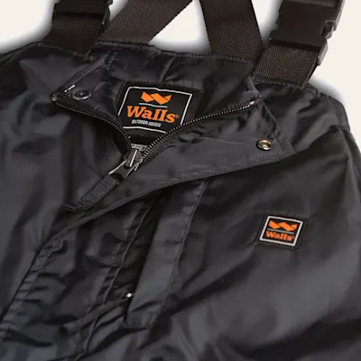 Walls Men's Blizzard Pruf Midnight Black Insulated Bib Overall - Big & Tall