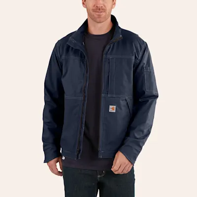 Carhartt Navy Flame-Resistant Quick Duck Jacket