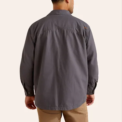 Ariat Men's Rebar Canvas Gray Shirt Jacket