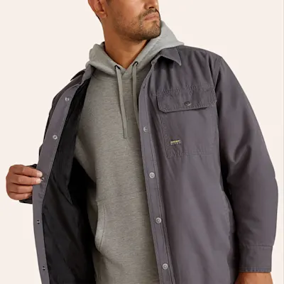 Ariat Men's Rebar Canvas Gray Shirt Jacket 4 Ariat Men's Rebar Canvas Gray Shirt Jacket