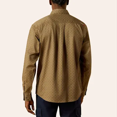 Ariat Men's FR Rebar Deniro Khaki Work Shirt 2 Ariat Men's FR Rebar Deniro Khaki Work Shirt