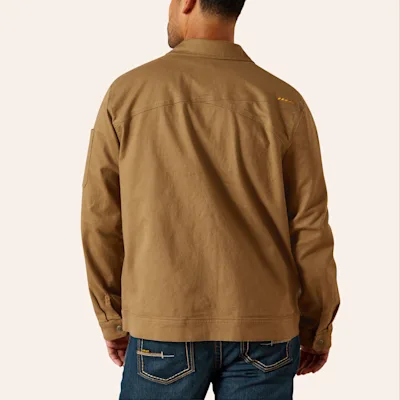 Ariat Men's Rebar Made Tough Khaki Shop Jacket