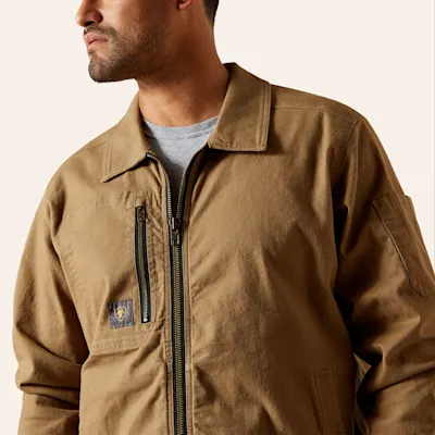 Ariat Men's Rebar Made Tough Khaki Shop Jacket