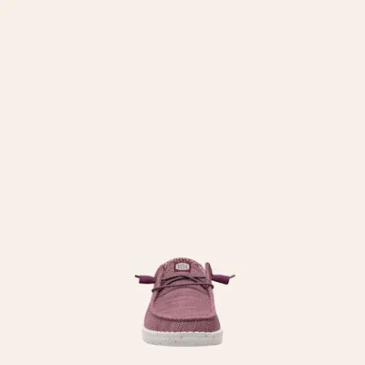 Hey Dude Women's Wendy Stretch Sox Burgundy Moc Toe Shoes
