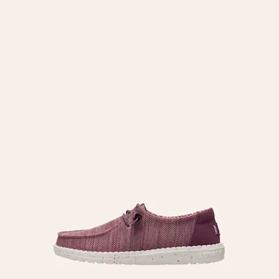 Hey Dude Women's Wendy Stretch Sox Burgundy Moc Toe Shoes
